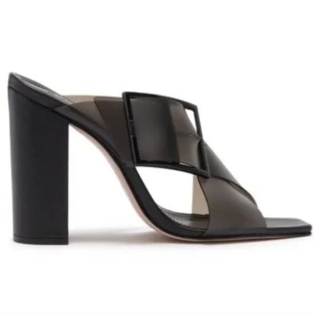 SCHUTZ Madaleni Buckled Sandal – Black – Size 9.5 – Excellent Condition